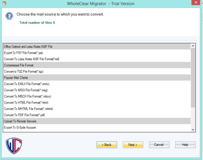 WholeClear MBOX to TGZ Converter WholeClear MBOX to TGZ Converter