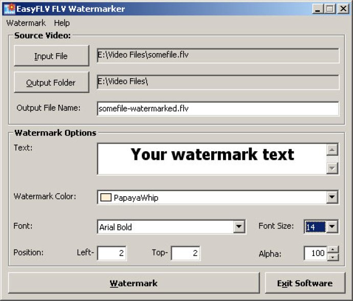 Free FLV Watermarker Free FLV Watermarker