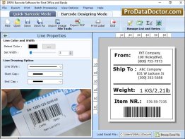 Barcode Generator for Post Office Bank
