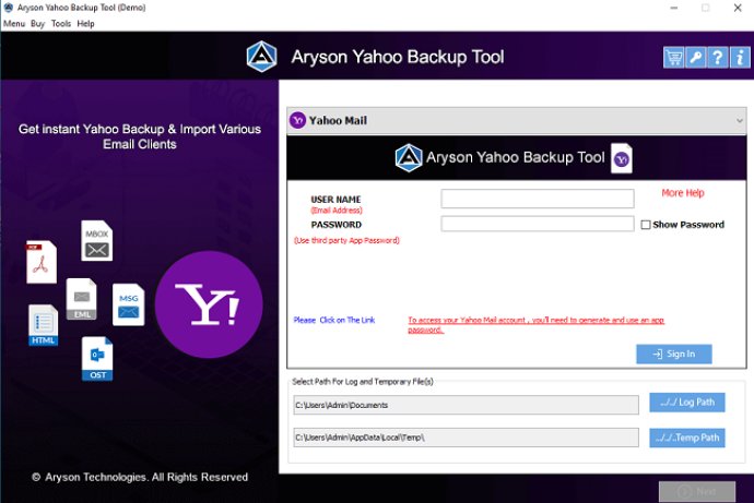 Yahoo Backup Tool Yahoo Backup Tool