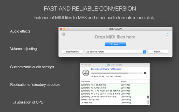 MIDI to MP3 converter for Mac MIDI to MP3 converter for Mac