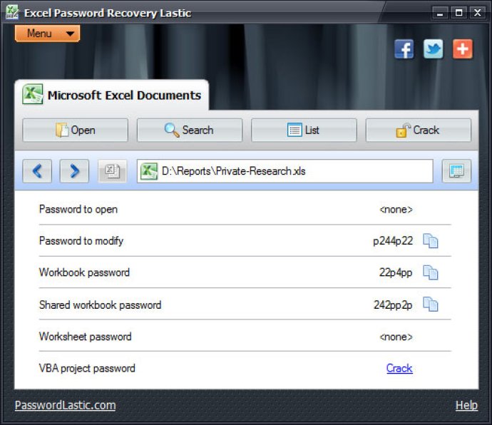 Excel Password Recovery Lastic Excel Password Recovery Lastic