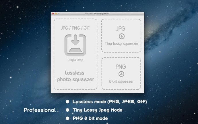 Lossless Photo Squeezer for Mac Lossless Photo Squeezer for Mac