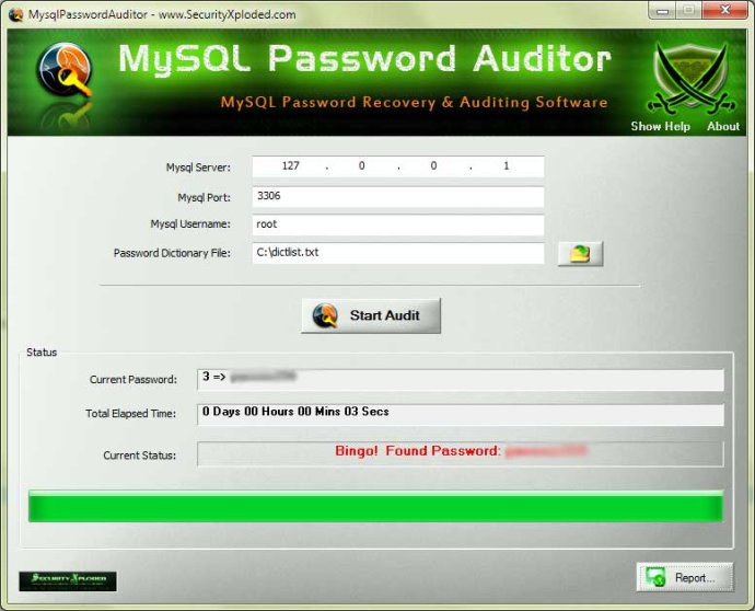 Mysql Password Auditor Mysql Password Auditor