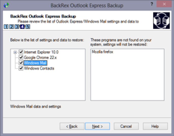 BackRex Outlook Express Backup BackRex Outlook Express Backup