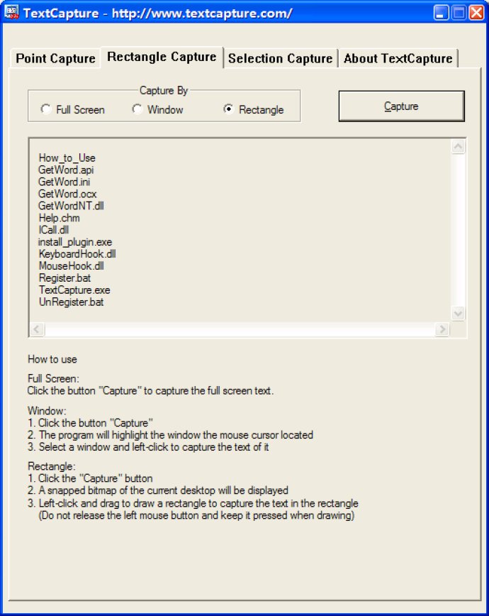 Text Capture Component (SDK) - GetWord Text Capture Component (SDK) - GetWord