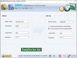 MySQL to MSSQL Database Converter