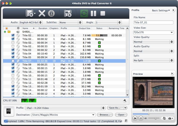 4Media DVD to iPad Converter for Mac 4Media DVD to iPad Converter for Mac