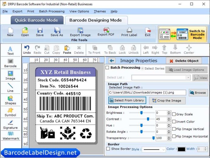 Industrial Barcode Design Industrial Barcode Design