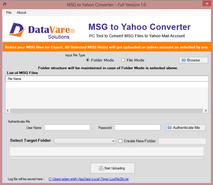 Datavare MSG to Yahoo Converter Software Datavare MSG to Yahoo Converter Software
