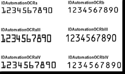 OCR Font Advantage Package OCR Font Advantage Package