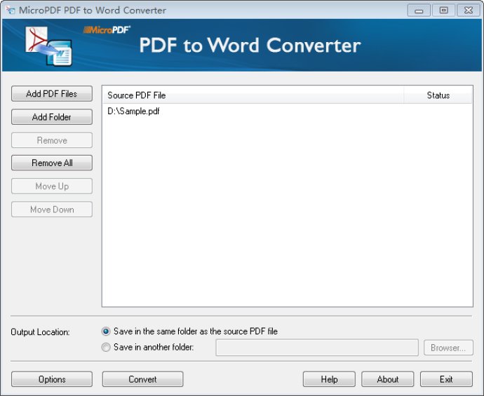 MicroPDF PDF to Word Converter MicroPDF PDF to Word Converter