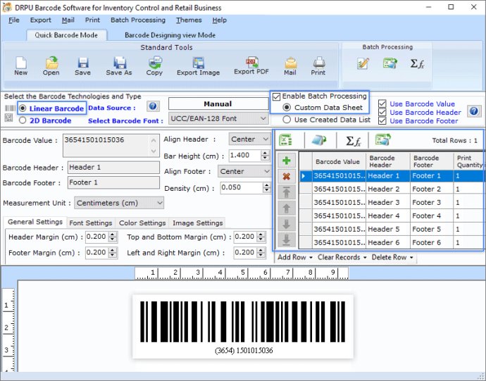 Barcode Generator for Inventory Control Barcode Generator for Inventory Control